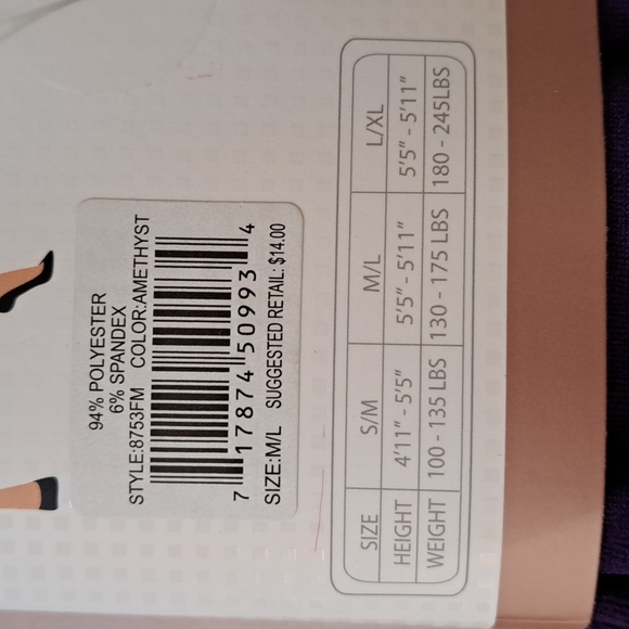 Legale plush tight lined leggings new! - Picture 4 of 4